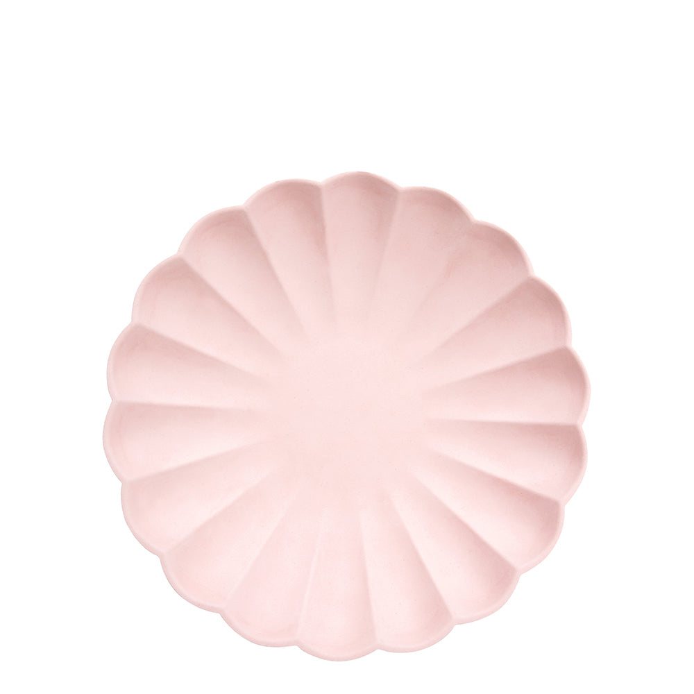 Simply Eco platos rosado pálido - pequeños