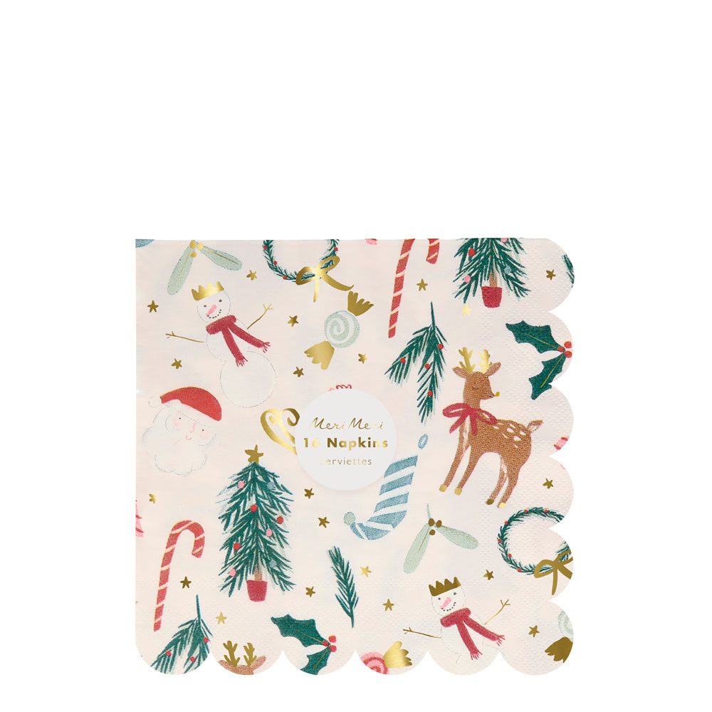 Servilletas motivos navideños - grandes