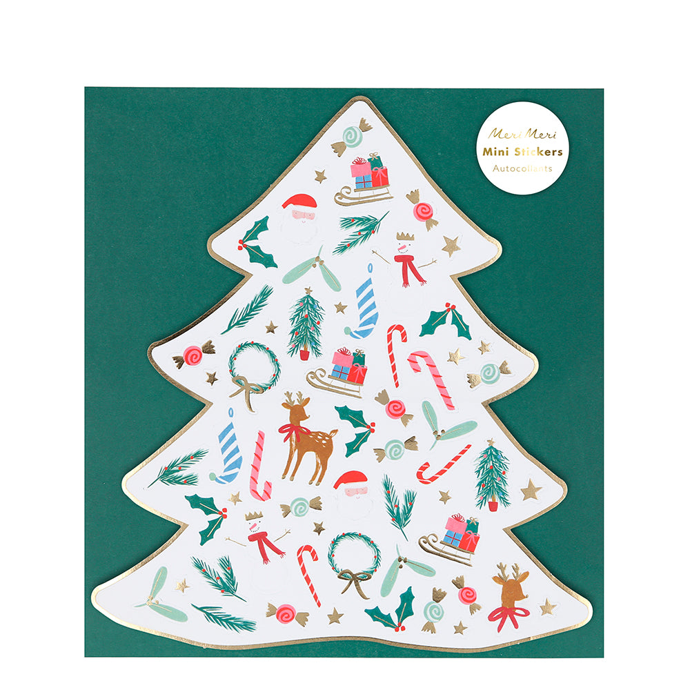 Hojas de mini stickers - íconos de Navidad
