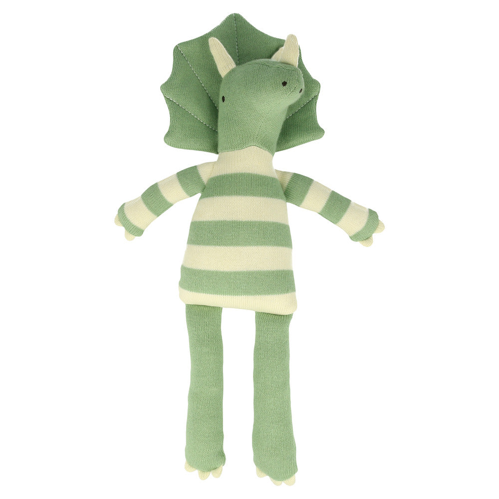Muñeco tejido pequeño - triceratops Max