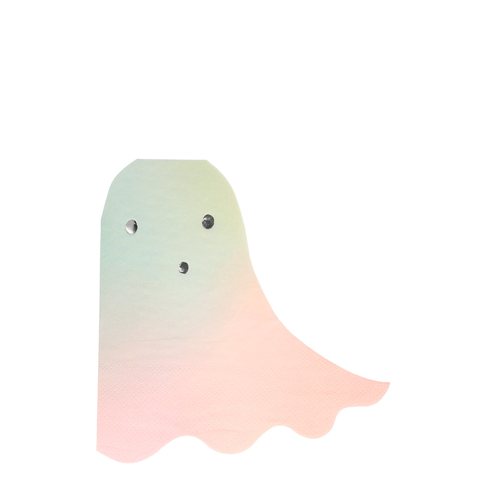 Servilletas con forma de fantasma Halloween pastel