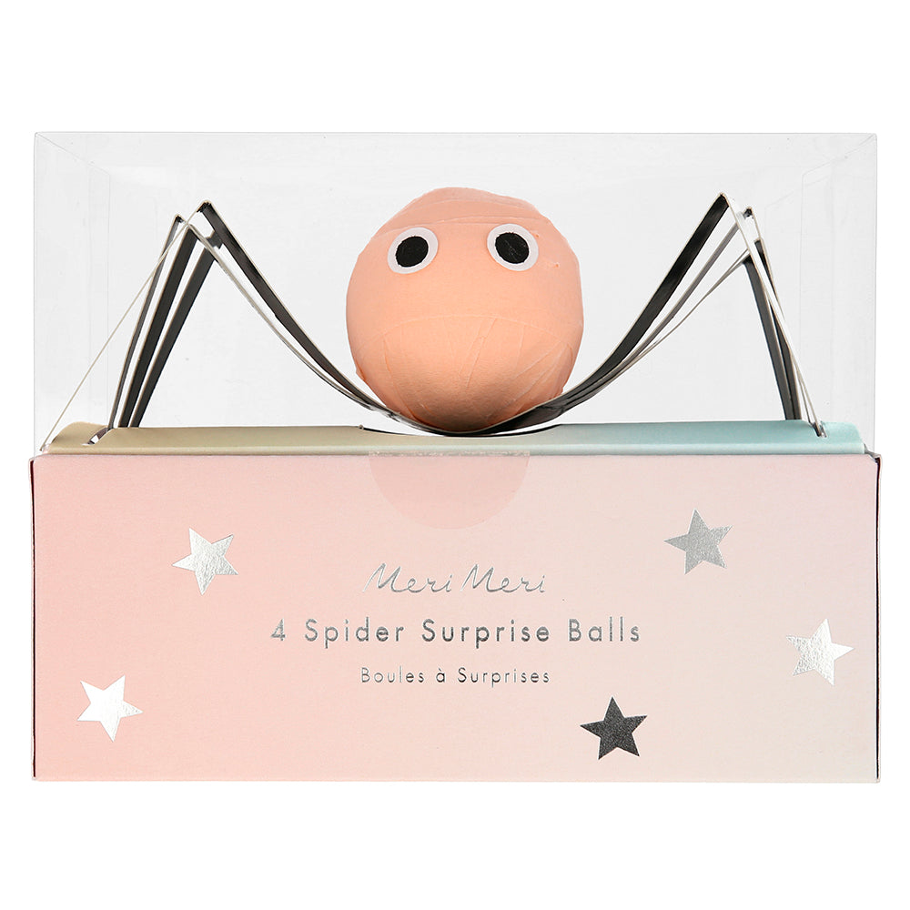 Bolitas sorpresa con forma de araña Halloween pastel