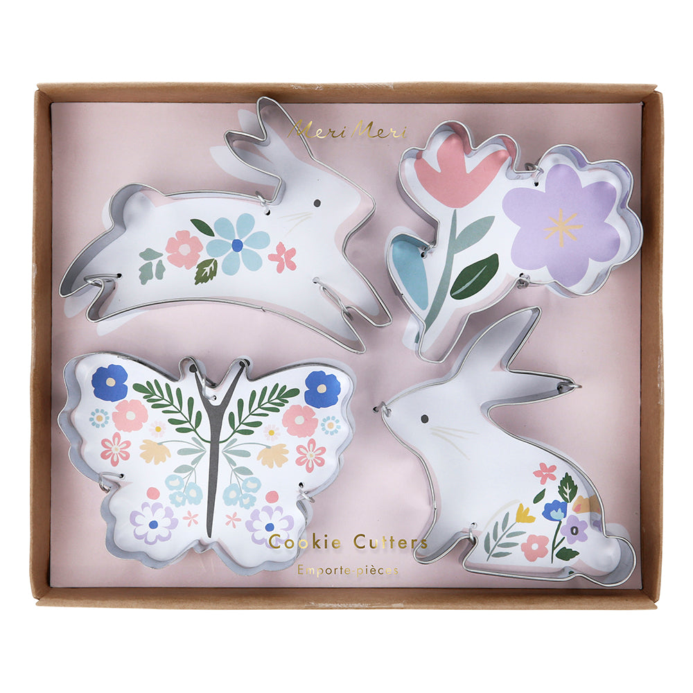 Cortadores de galletas - conejos florales