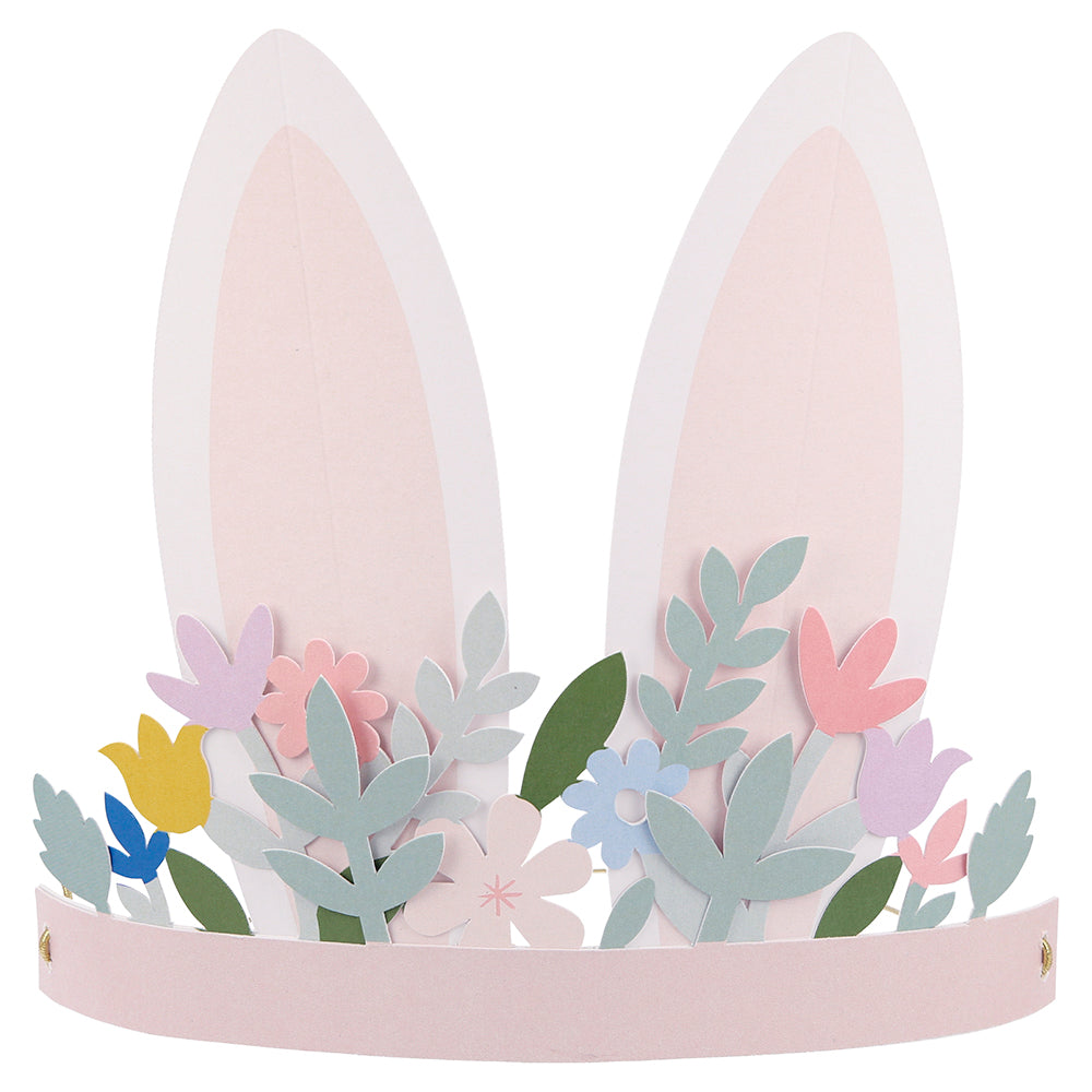 Corona - orejas de conejo florales