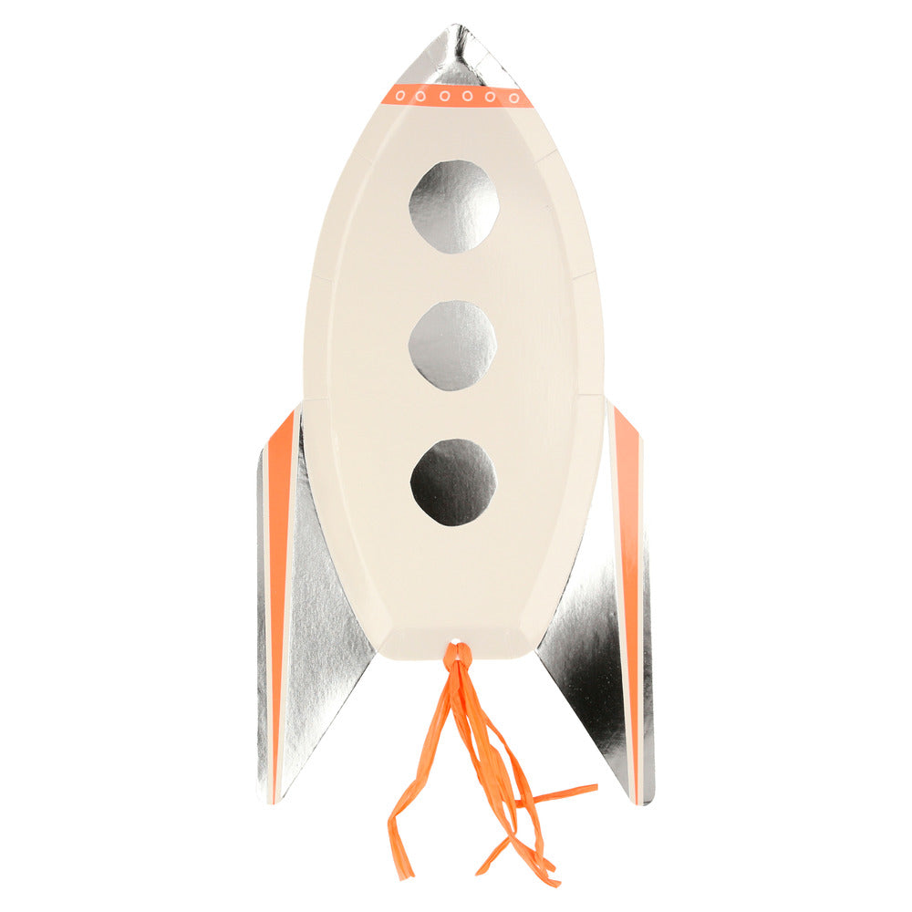 Platos con forma de cohete espacial - 32 cm