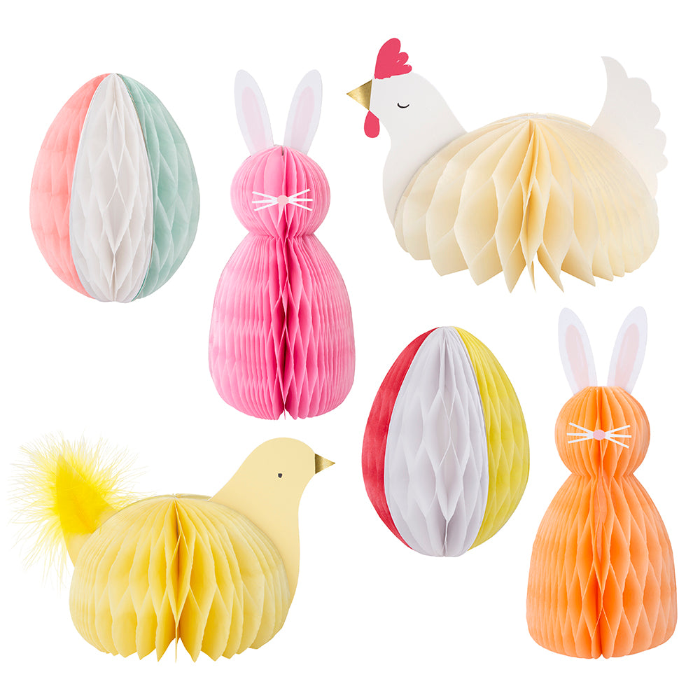 Decoraciones Pascua de honeycomb balls