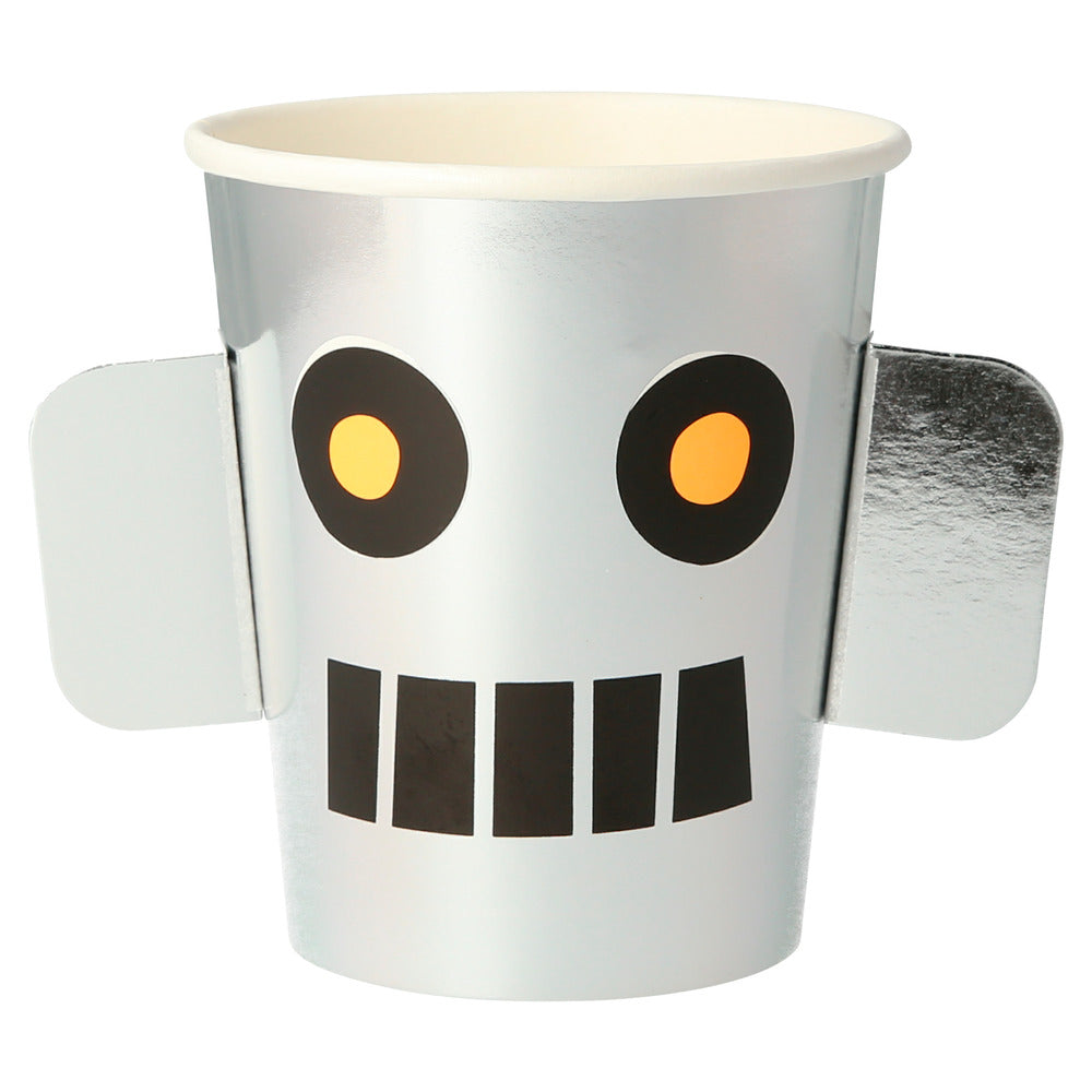 Vasos con orejas de robot