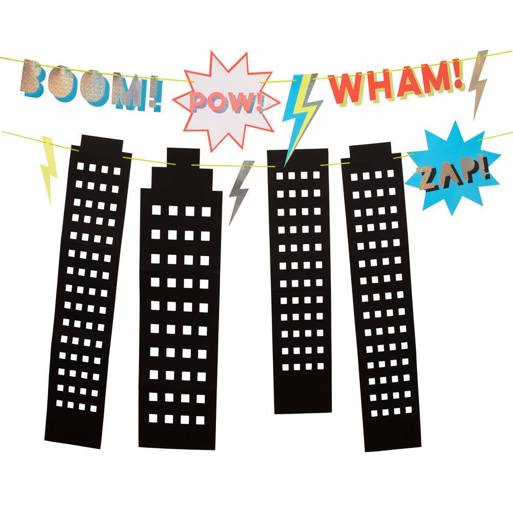 Guirnalda superhéroes