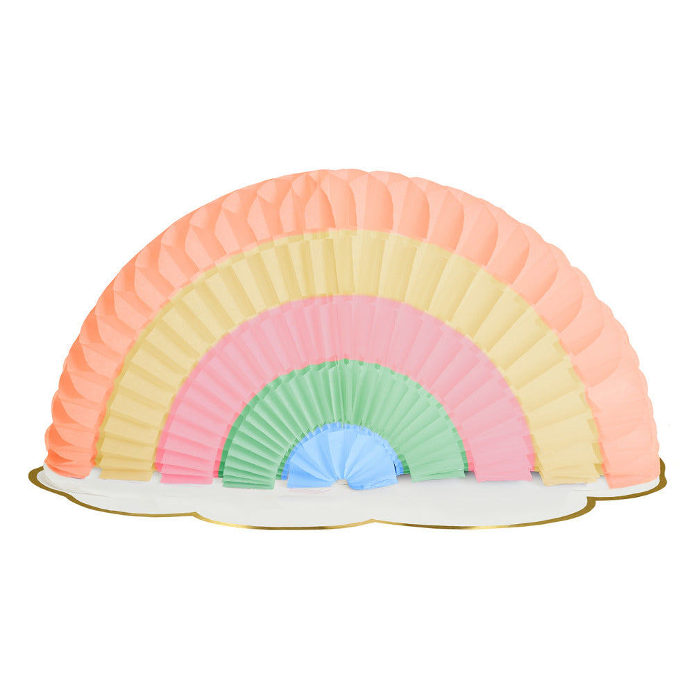 Decoraciones arcoiris de honeycomb balls