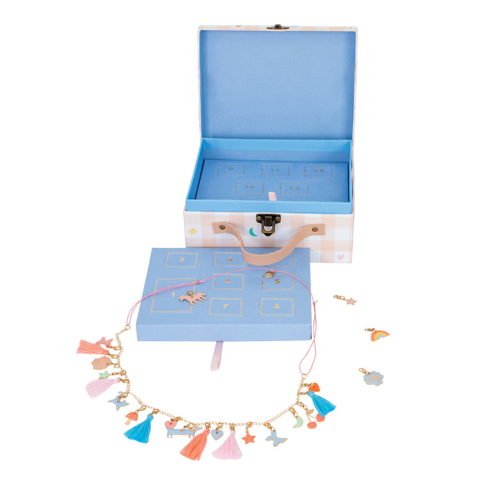 Calendario de adviento - collar con figuras esmaltadas