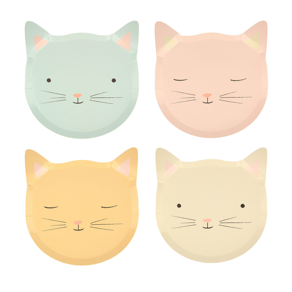 Platos con forma de gatito