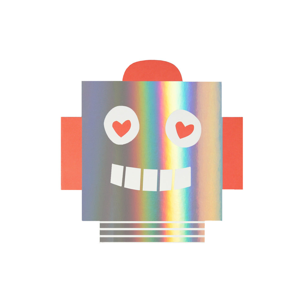 Set tarjetas de la amistad - robots (12 unidades)