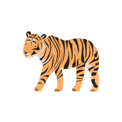 Servilletas con forma de tigre
