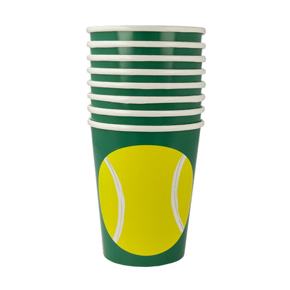 Vasos pelota de tennis