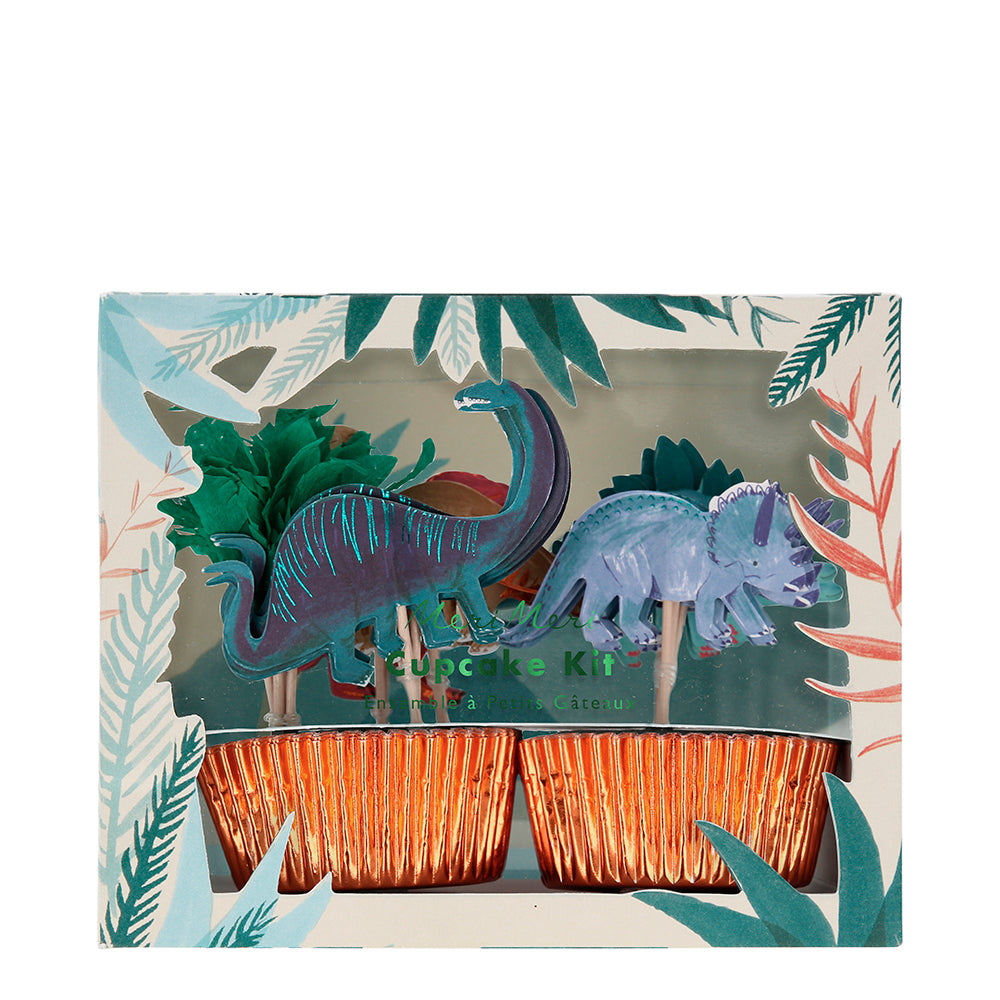 Kit para cupcakes reino de los dinosaurios