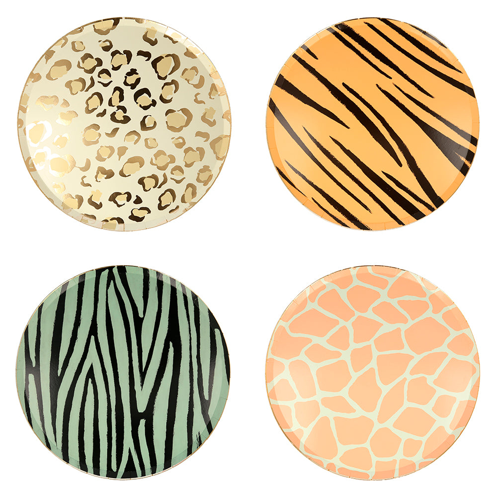 Platos animal print - extra grandes