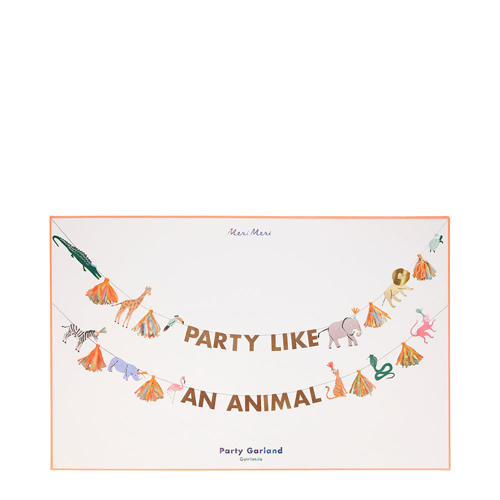 Guirnalda animales de safari