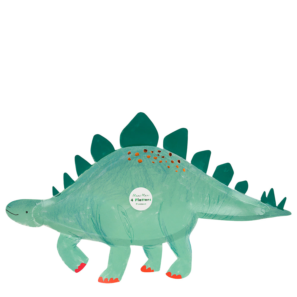Platos con forma de Stegosaurus - ultra grandes