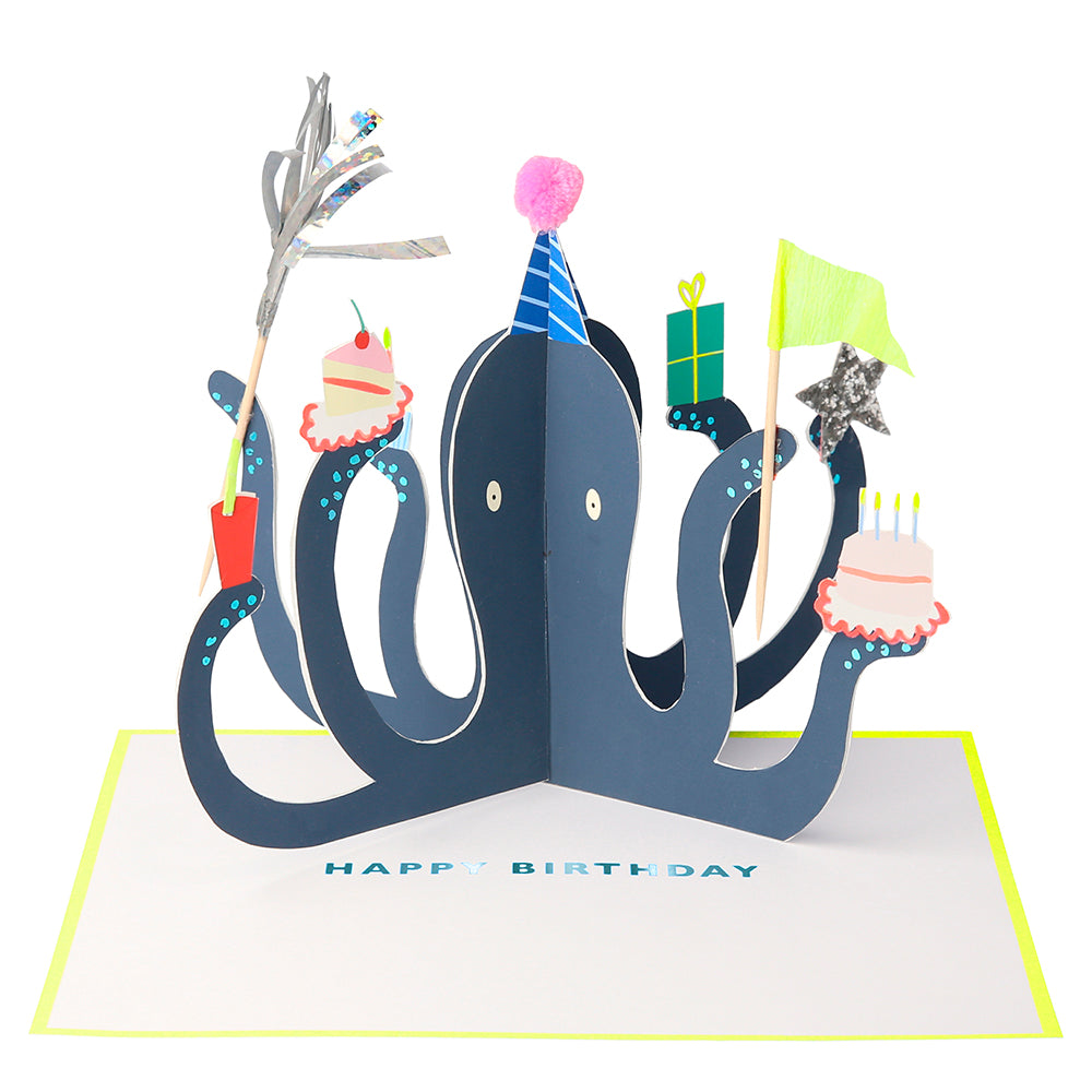 Tarjeta - pop up pulpo