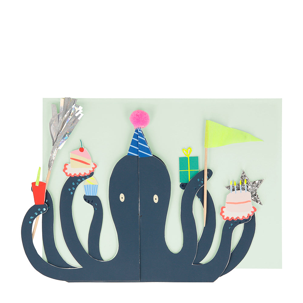 Tarjeta - pop up pulpo
