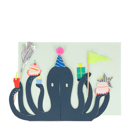 Tarjeta - pop up pulpo