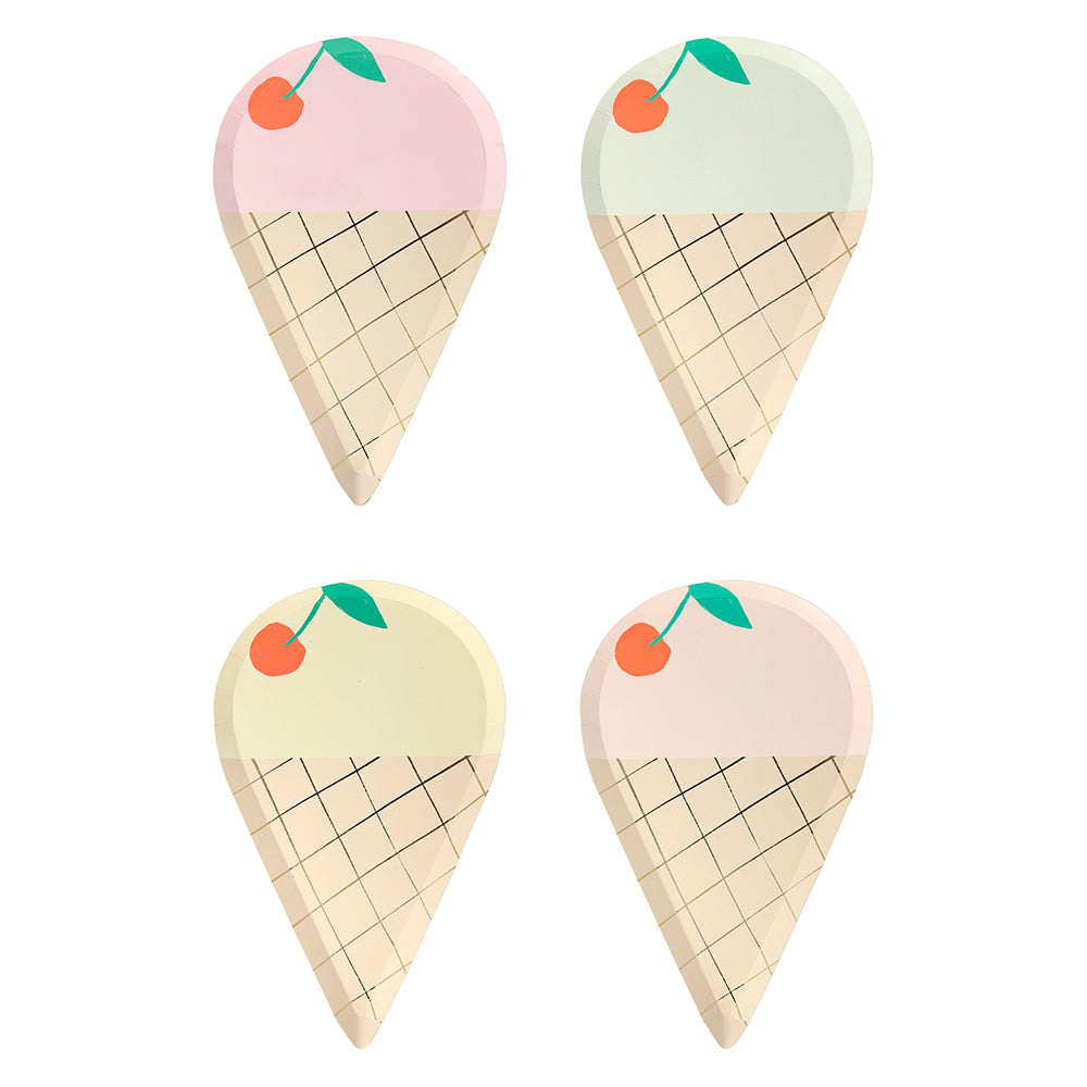 Platos con forma de helado