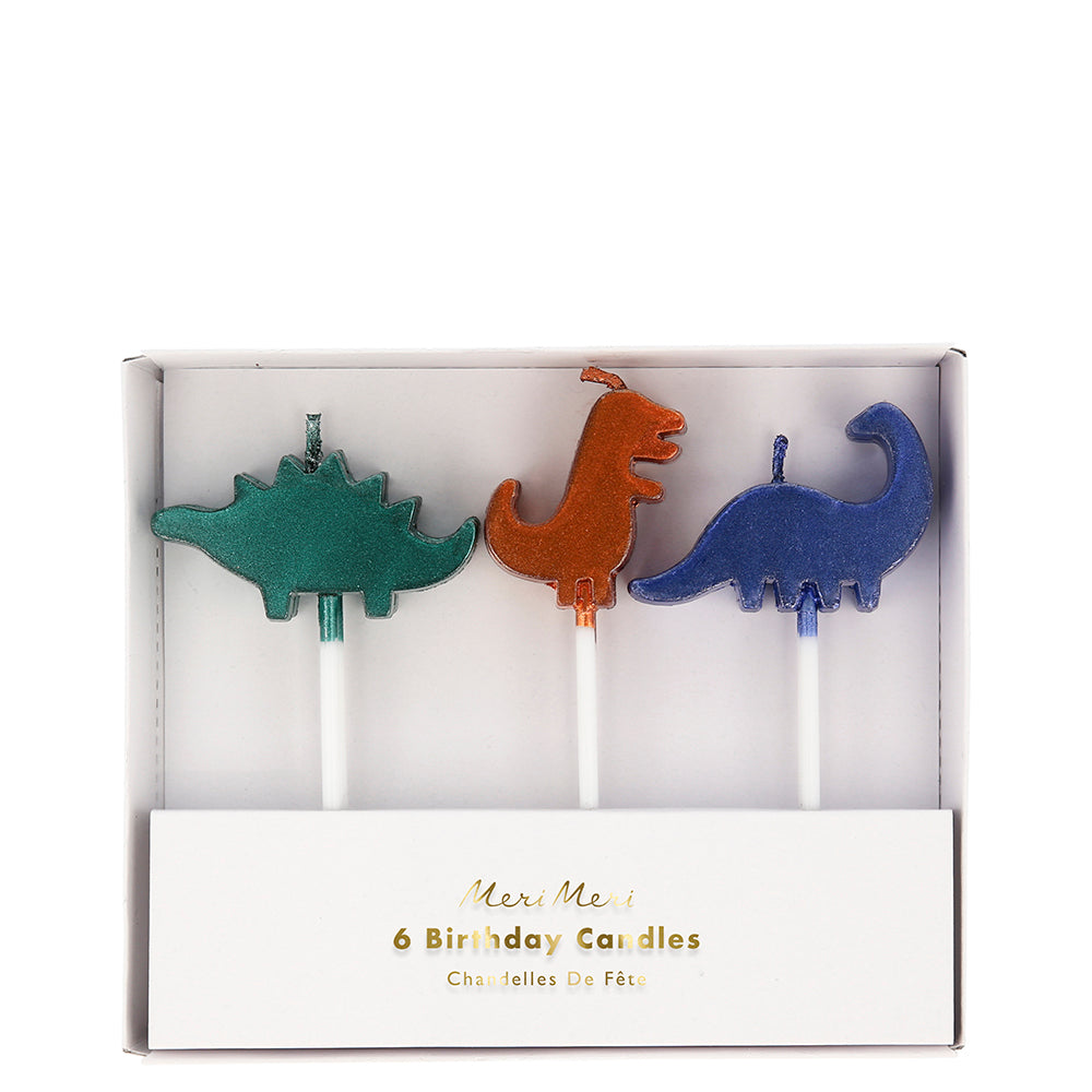 Velas con forma de dinosaurios