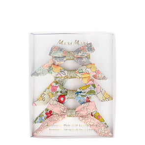 Clips - rositas con tela Liberty