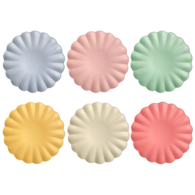 Platos de fibra de bambú - grandes 24cm