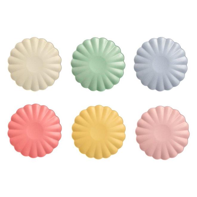 Platos de fibra de bambú - pequeños 19cm