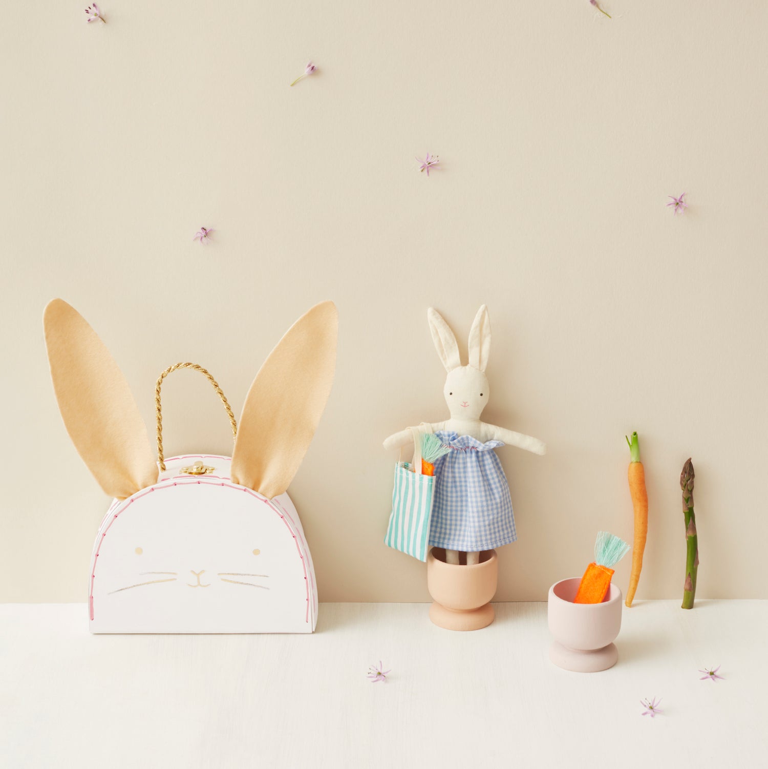 Mini maleta con muñeco - Conejo